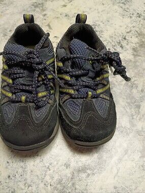 Kids Navy and Yellow Active Stride Rite Sneakers